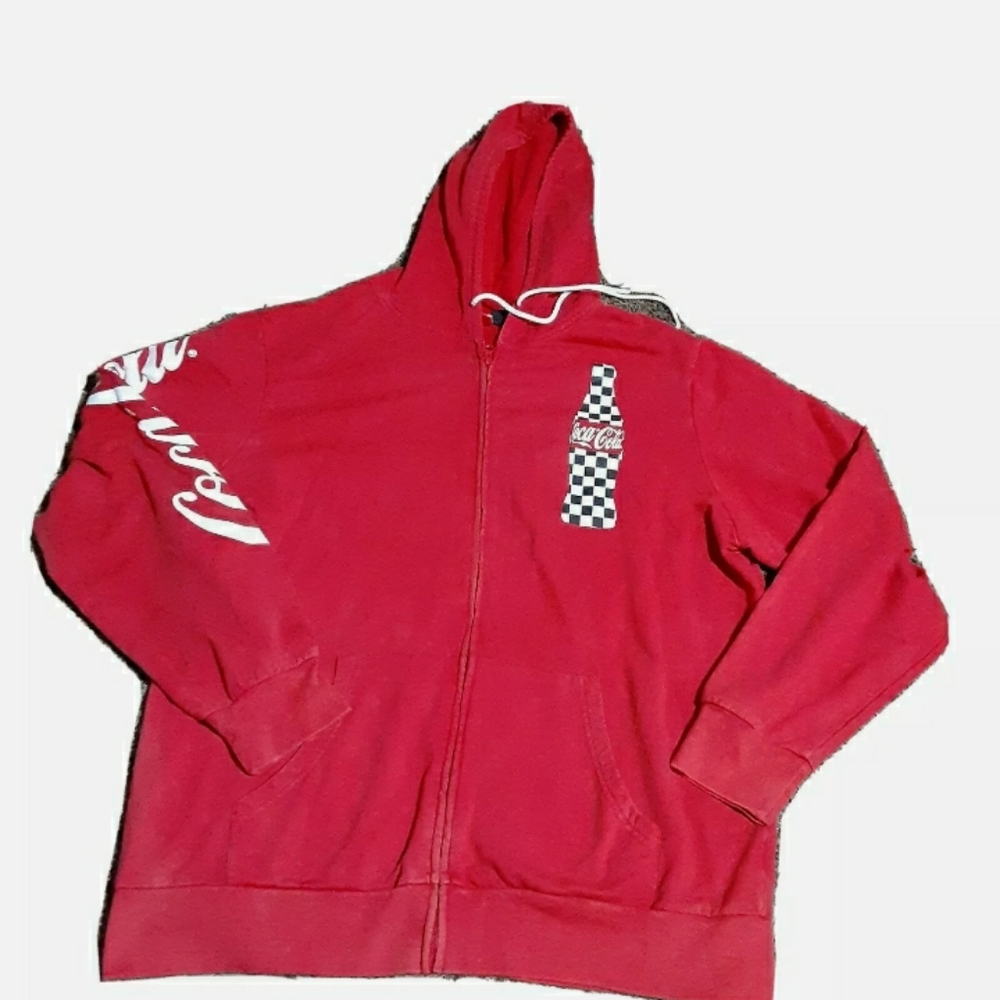 Coke Cola Red Xl Hoodie 46/48 Logo Unisex Logo